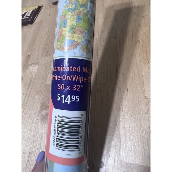 Rand Mcnally Us Wall Map (M Series U.S.A. Wall Maps) 50" x 32" - Picture 3 of 5